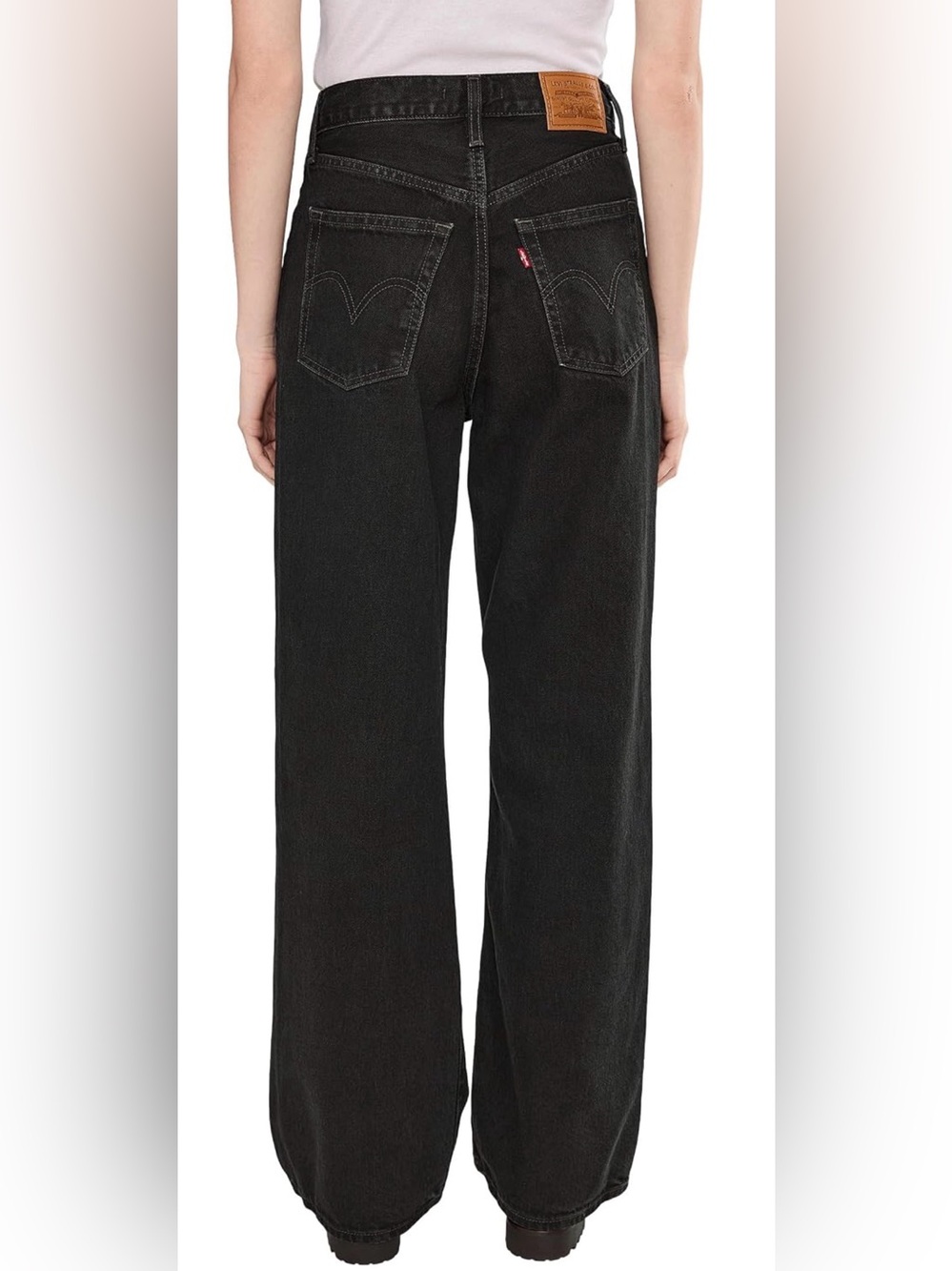 Levi's Ribcage Wide Leg Jeans in Rosie Posie - W31 x L32 - Picture 2 of 6